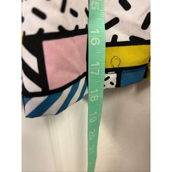 Multicolored color block patterned skirt - Picture 5 of 5